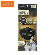 대박이네 하이가드 식약처인증 KF-94 방역마스크 대형(블랙), 300매, 블랙