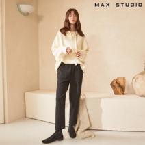 막스 막스스튜디오 여성 울 니트팬츠 블랙