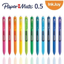 페이퍼메이트 잉크조이 젤펜 0.5mm 1타스 (12개) 색상 옵션선택 요망, 와일드베리, 1개
