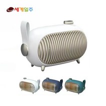 1000W 저소음 스마트 3단 미니 PTC 온풍기 GF-694, 녹색