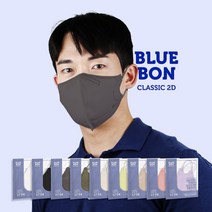 KF94 블루본 클래식 새부리형 특대형 컬러 마스크 90매, 코코넛화이트