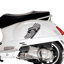 베스파 스티커 vsbs_114, 흰색, 1개