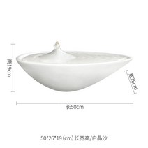 초대형 실내 분수 인테리어 분수대 사무실 호텔 베란다, 화이트 크리스탈 샌드 컬러 50x26x19(cm)