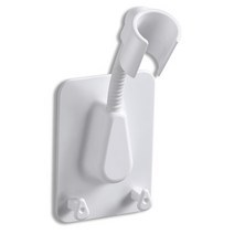 오셀픽 360도 각도조절 욕실 접착식 샤워기 거치대, 화이트 1개