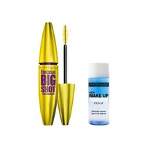 메이블린 뉴욕 콜로썰 빅샷 볼륨 마스카라 10ml + 리무버 20ml 세트