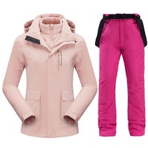스노우보드복세트 여성스키복 상하세트스키 복 브랜드 여성 겨울 야외 방수 산악 따뜻한 다운 재킷 및 바지