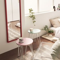 헤이몰리 플레인요거트 원형 사이드 테이블 협탁, 색상:핑크