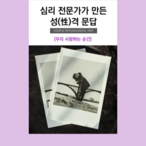 심리전문가제작 커플문답 커플백문백답, 미참여, 성격문답2권(19금)