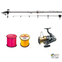 [인수상회] NS 블랙홀 서프2 25-420+액티브캐스트1060/1080+원줄 셋트, 액티브캐스트 1060, 저스트론 6호(500M), 감아서