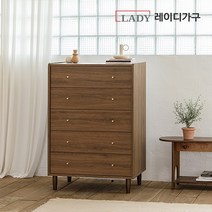 레이디가구 스칸딕 800 5단 서랍장, 내추럴