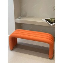 3줄 의자 김밥 유치원 가게 인테리어 의자 옷가게 의자 카페 의자, 오렌지 길이 140CM