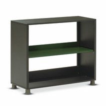 [우아미아이] [우아미가구]로웰 사무용 책장 2단, 색상:레드