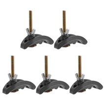 목공기계부품 5pcs 85mm 활 플레이트 세트 cnc 조각 기계 부품 압력 플레이트 클램프 고정 장치 t-슬롯 작업 테이블, 없음