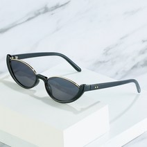 선글라스 D T 2021 새로운 패션 고양이 눈 선글라스 여성 SemiRimless 금속 Rimmed 프레임 컬러 렌즈 럭셔리 비치 캐주얼 스타일 Sun Glasses