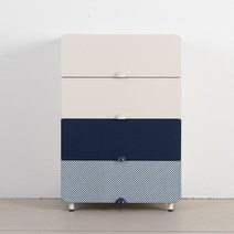리바트 톨 키즈 4단 서랍장(3색), 옐로우