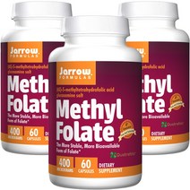 재로우 메틸 엽산 400mcg 캡슐, 60정, 3개