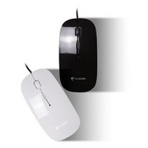 유선 무소음 광마우스 GM-CT110 납작 슬림 노트북용, 화이트