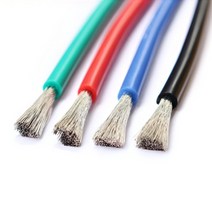 실리콘 케이블 전선 22 AWG, 검정