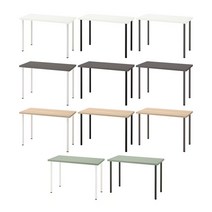 이케아 LAGKAPTEN 락캅텐 / ADILS 아딜스 테이블(120cm)/컴퓨터책상/사무용책상, 화이트+화이트_094.167.59