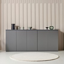 공간철학 프리스틴 다용도장 주방 선반장 장식장 컵 그릇 킨포크 홈카페 수납장 800 1200, 주방수납장 800, 그레이