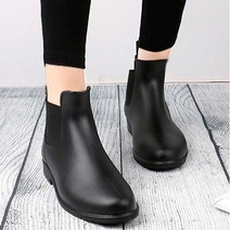 비올때 신는 신발 패션 여자 발목 장화 고무신 부츠 장화여성장화고무신_[230121EA], 본상품선택, 블랙_250mm, 본상품선택