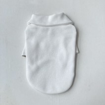 앨리독 강아지옷 하이넥카라 티셔츠, 화이트