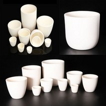 실험실 5ml ~ 500ml 커런덤 도가니 99 알루미나 애쉬 실험용 커버 미포함 1 개