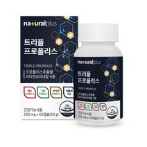 지보리 내츄럴플러스 트리플 프로폴리스 500mg x 60캡슐 MA1213