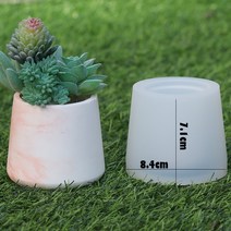 시멘트사이딩 세라믹 메탈 써모 사이딩 건축자재 시멘트보드 장식 계단식 실리콘 몰드 콘크리트 다육 꽃 냄, 11 Round