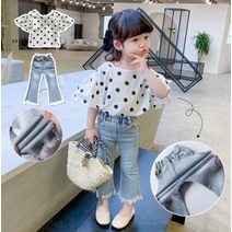 C DS 물방울블라우스+팬츠세트 수입 아동복 아기옷 여아 남아