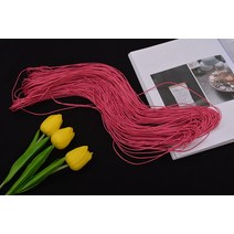 뜨개실파피루스 라피아 라피아끈 파피루스뜨개실 파피루스 라피아실 면리본 라피아모자 종이실 파피루스실 썸머라피아 끈 라피아포장끈 가방뜨개 로프 DIY 수제 재료, FREE, G 75~80M