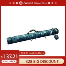 큐대가방 당구큐대케이스 당구가방 FURY FNACC AFORCE 풀 큐 7 홀 라운드 캔버스 운반 내구성 키트 전문 액세서리, FNA-CC-AFORCE