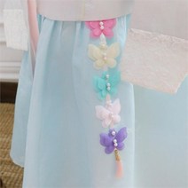 꼬마옴므 팔랑팔랑오색 나비 노리개 여아한복소품