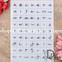 알파벳 스탬프 도장 영어 글자 만들기 문자 다꾸 이니셜 세트 투명 스크랩북디 사진첩