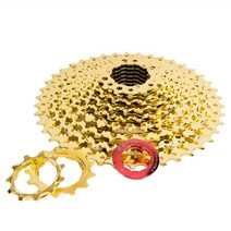 스프라켓 스프로킷 플라아휠 산악 프리휠 ztto 11-42t 10speed 카세트 10 s gold freewheel mtb, 10s 42t 골드