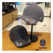 [햇츠온] DB_ 줄무늬플라워자수볼캡 (DBHTOBA3321)