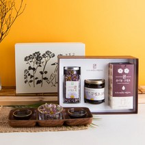 구절초맘 구절초선물세트 꽃차 구절초조청300g 구절초블랙8개입 구절초를 품고가는 가을