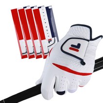 휠라코리아 FL 3301 남성 골프장갑 5장 1세트, (화이트)24호