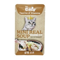 더캣츠 미니리얼 스프 파우치 40g 20개입 고양이간식, 삼계스프, 20개