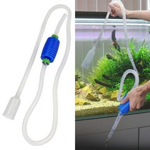 사이펀 수족관 물고기 탱크 진공 자갈 물 필터 클리너 펌프 수동 안전 사용 수동으로 강력한 청소, 1.7m