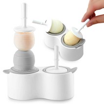 [주식회사 인포벨] 환경호르몬 걱정없는 위생적인 실리콘 소재 아이스크림 틀 마리슈타이거 아이스팝 메이커 2구, 02_아이스팝(2구)_2개