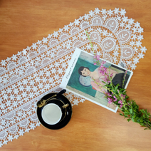 테이블 콘솔 러너 데이지 로맨틱 매트, 90cm