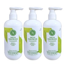 꽃을든남자 알로에 스킨샤워 클렌징(수분부족 지성피부용) 500ml, 3개