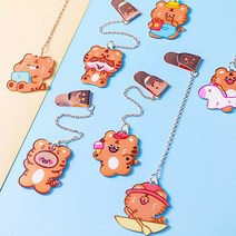 금속 책갈피 북다트 호랭이 북마커 캐릭터 북마크, No.08