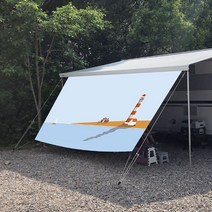 등대그림사이드월 감성캠핑 카라반어닝 캠핑카꾸미기, 5 0M  심지5mm