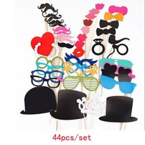 재미있는 웨딩 장식 부스 소품 DIY Mr Mrs 마스크 안경 포토부스 액세서리 파티, 03 3