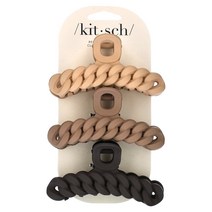 Kitsch 체인 클로 클립 뉴트럴 3개 세트, 1개