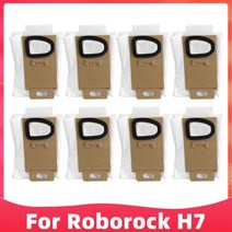 Xiaomi Roborock H7 무선 스틱 진공 청소기 교체용 예비 부품 액세서리 키트 전면 및 후면 HEPA 필터 먼지 Ba, 8 Dust Bag