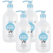 플로르드망 프레시 밀크 바디 샤워 1000ml, 4개