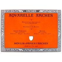 [RA㏓] 캔손 아르쉬패드 300g 10X25황목 20매 수채화 고급미술용지 전문가스케치북 아르쉬 쉬패드 괴슈 드로잉 화방 ▷_§Ea, 《본상품》, ▥본상품